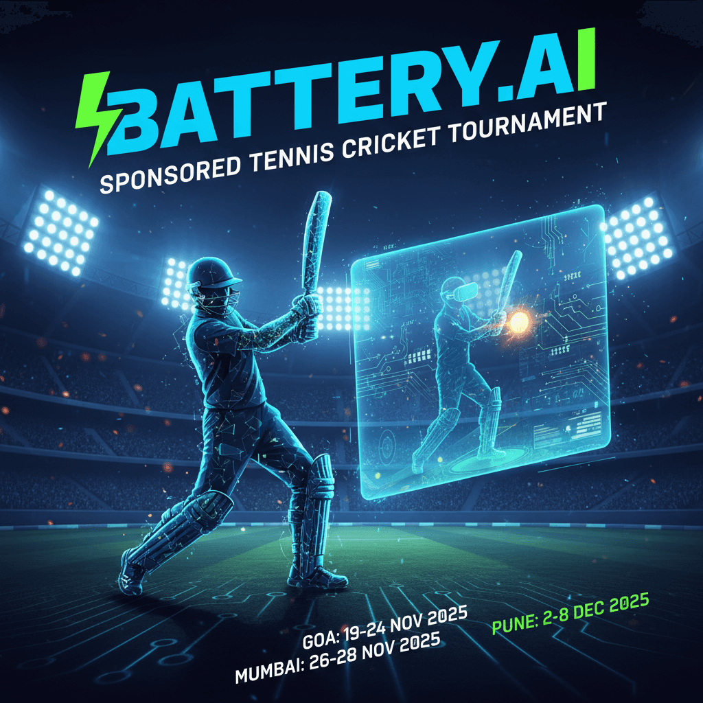 Battery.AI – Sponsored Tennis Cricket Tournament 1