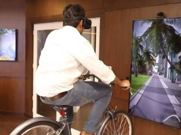 AR & VR Game Development 9 VR-cycling